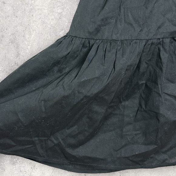 ASTR Black Ruched Long Sleeve Dress Flared Billowy Skirt Tie Waist Size Medium M - Picture 8 of 14